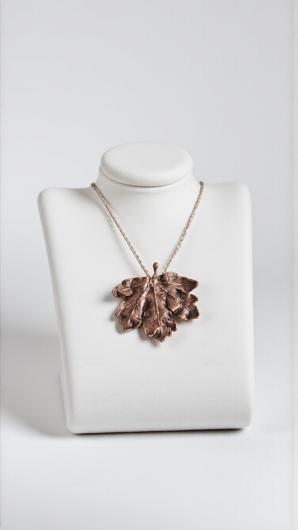 Copper Pendant “Curly Maple” – Designer Jewellery