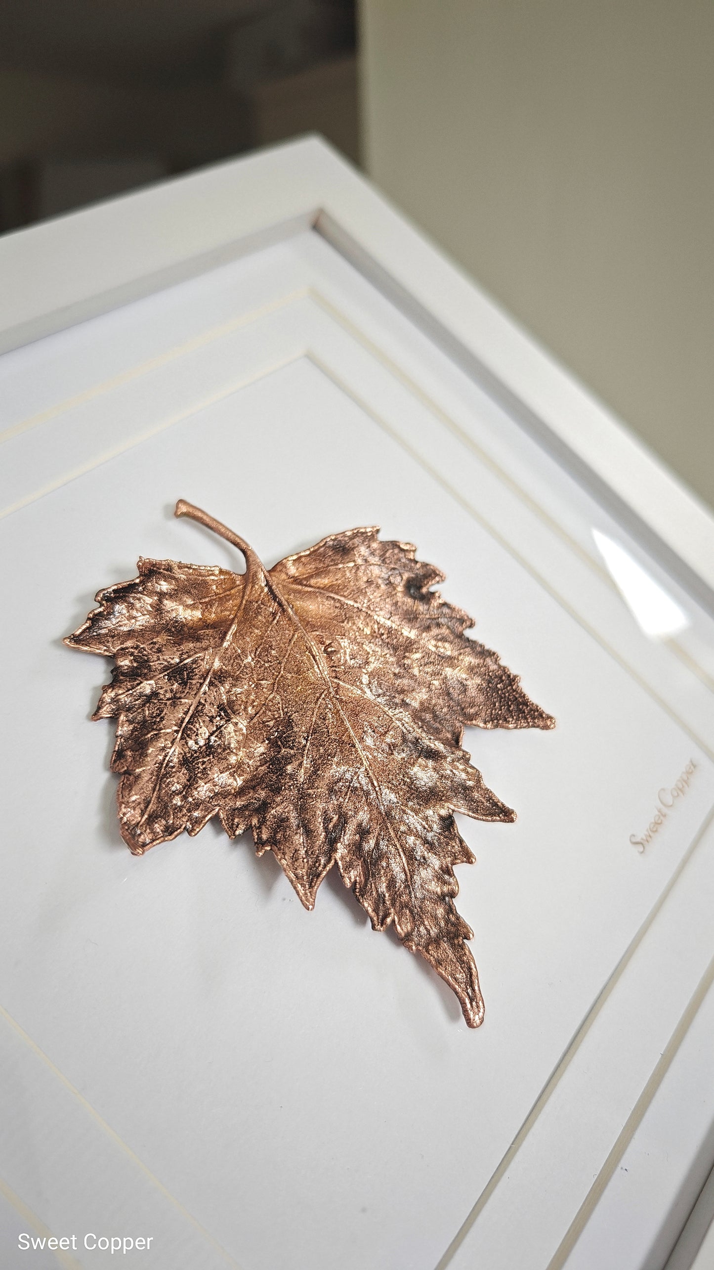 Birch Leaf – Coffee Patina – Wall Art | WA011