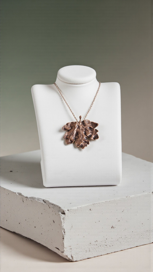 Copper Pendant “Curly Maple” – Designer Jewellery
