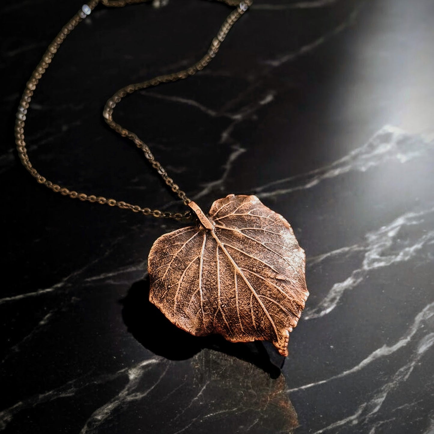 Copper Pendant “Golden Linden”