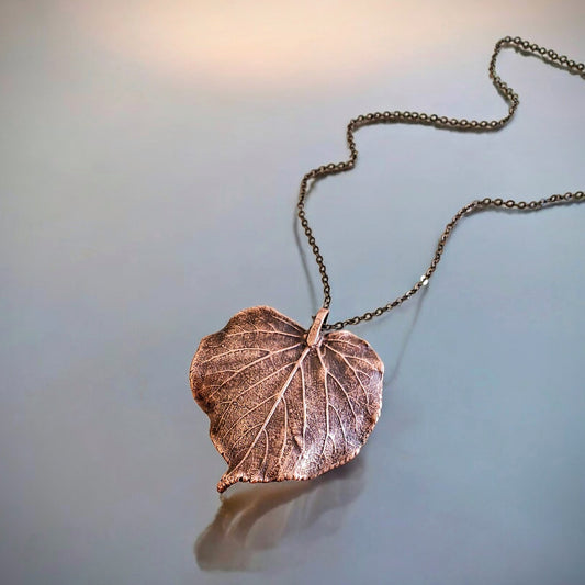 Copper Pendant “Golden Linden”
