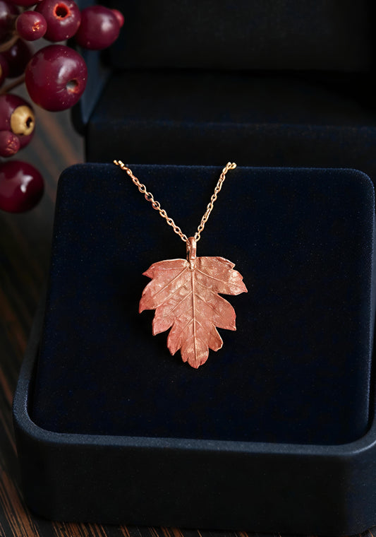 Hawthorn Leaf Pendant