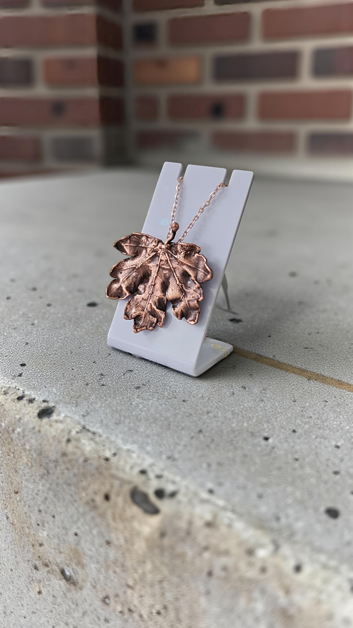 Copper Pendant “Curly Maple” – Designer Jewellery
