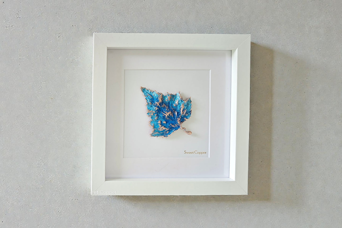 Birch Leaf Wall Art – Blue Patina | WA002