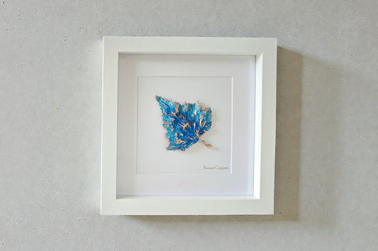 Birch Leaf Wall Art – Blue Patina | WA002