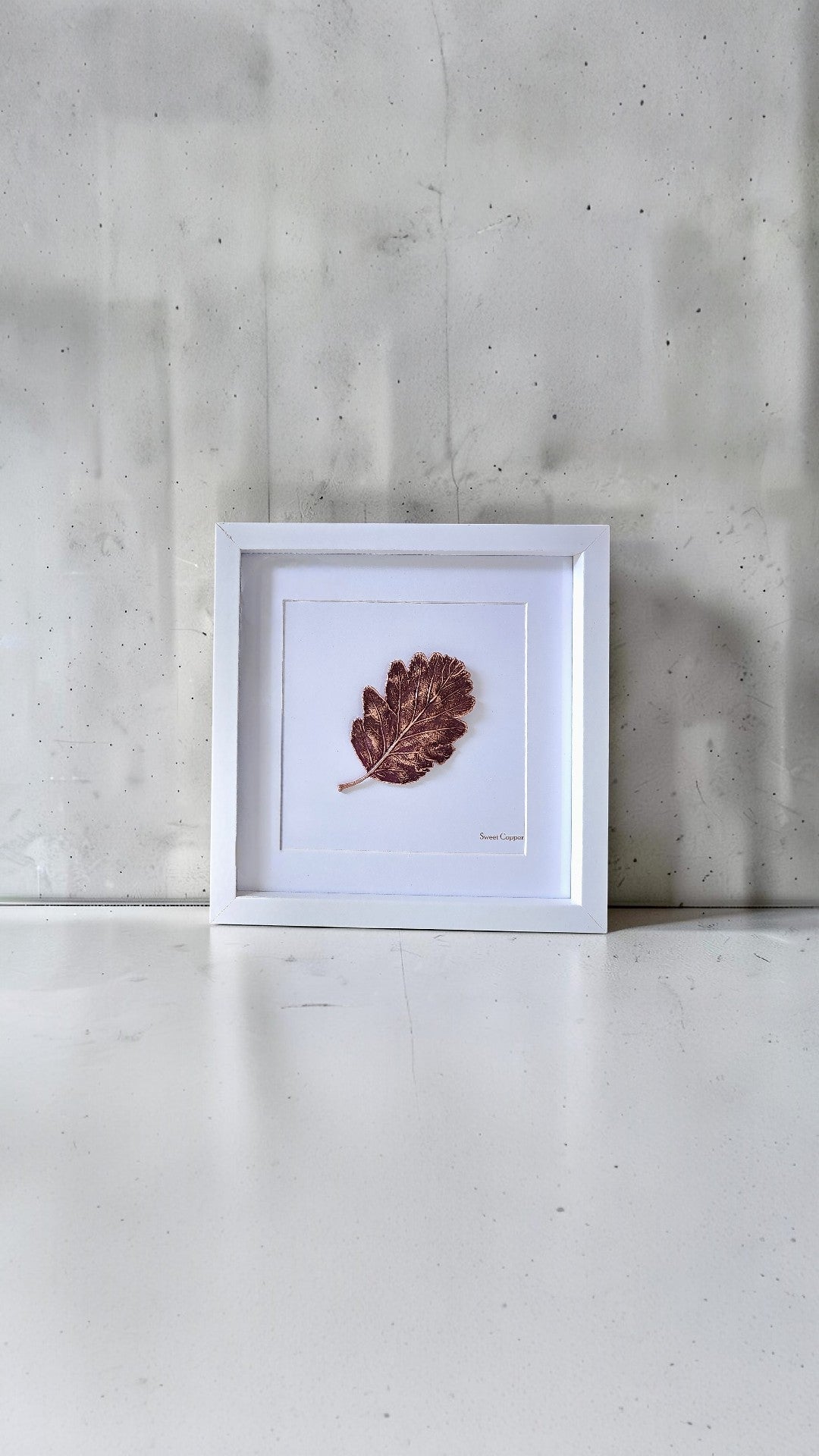 Rowan Leaf Wall Art – Wine Patina | WA003