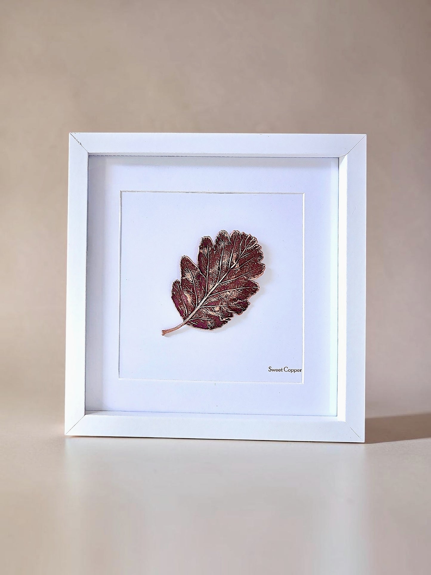 Rowan Leaf Wall Art – Wine Patina | WA003