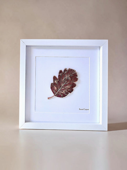 Rowan Leaf Wall Art – Wine Patina | WA003