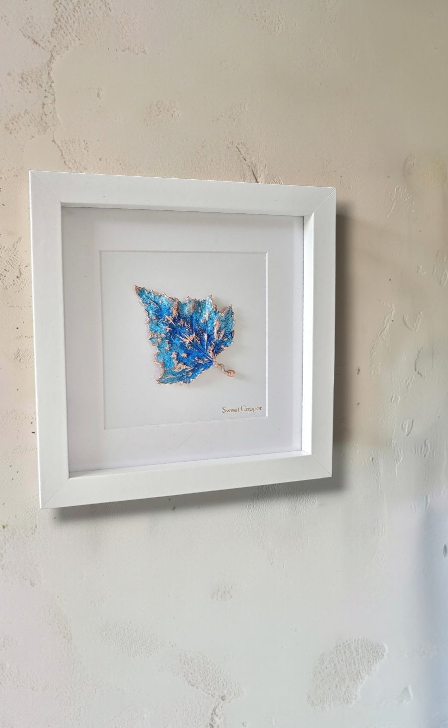 Birch Leaf Wall Art – Blue Patina | WA002
