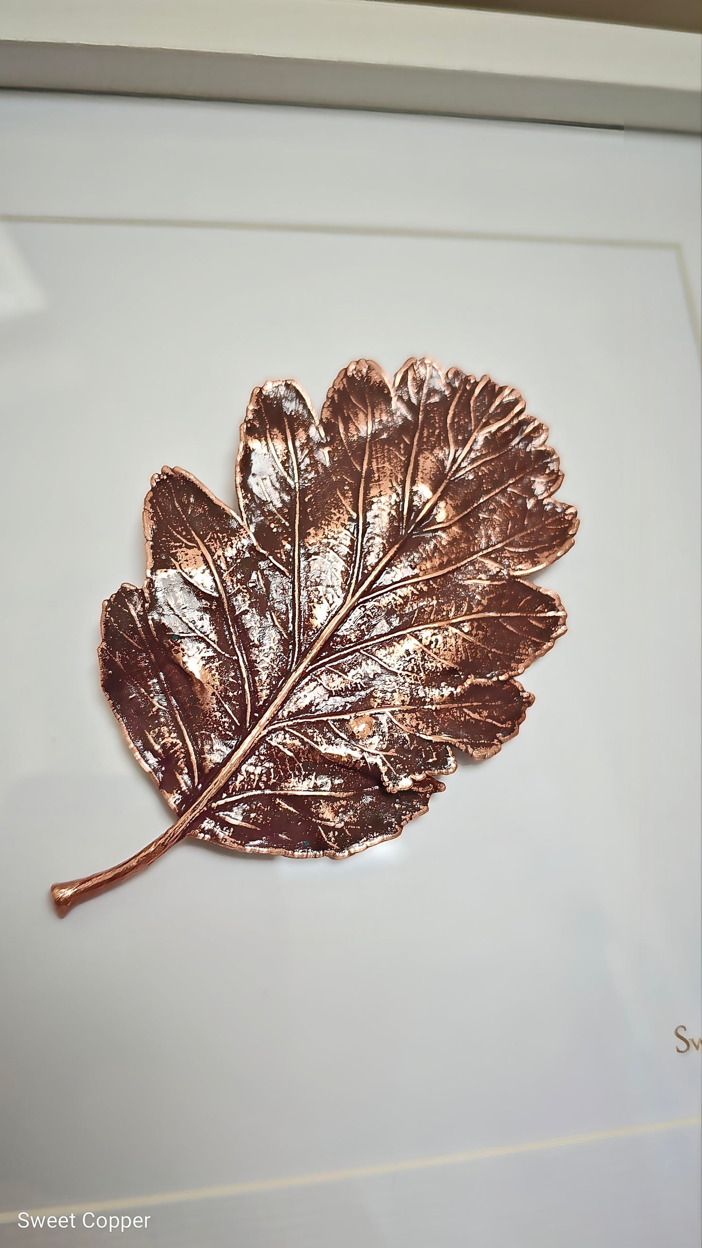 Rowan Leaf Wall Art – Wine Patina | WA003