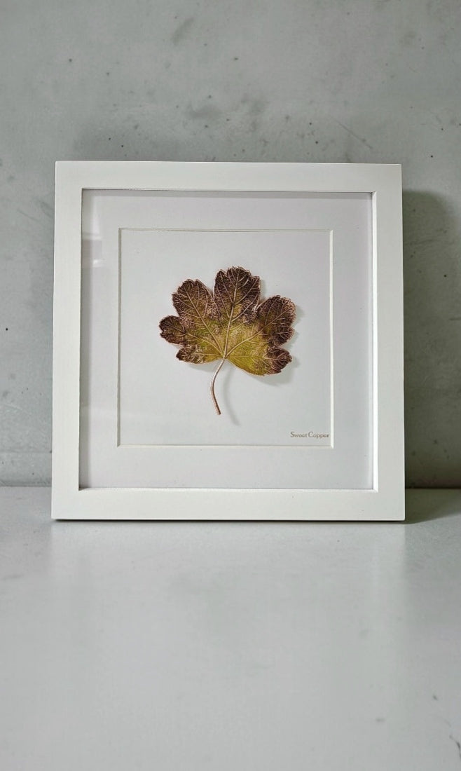 Grape Leaf Wall Art – Moss Olive Patina | WA006