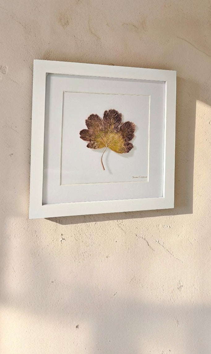 Grape Leaf Wall Art – Moss Olive Patina | WA006