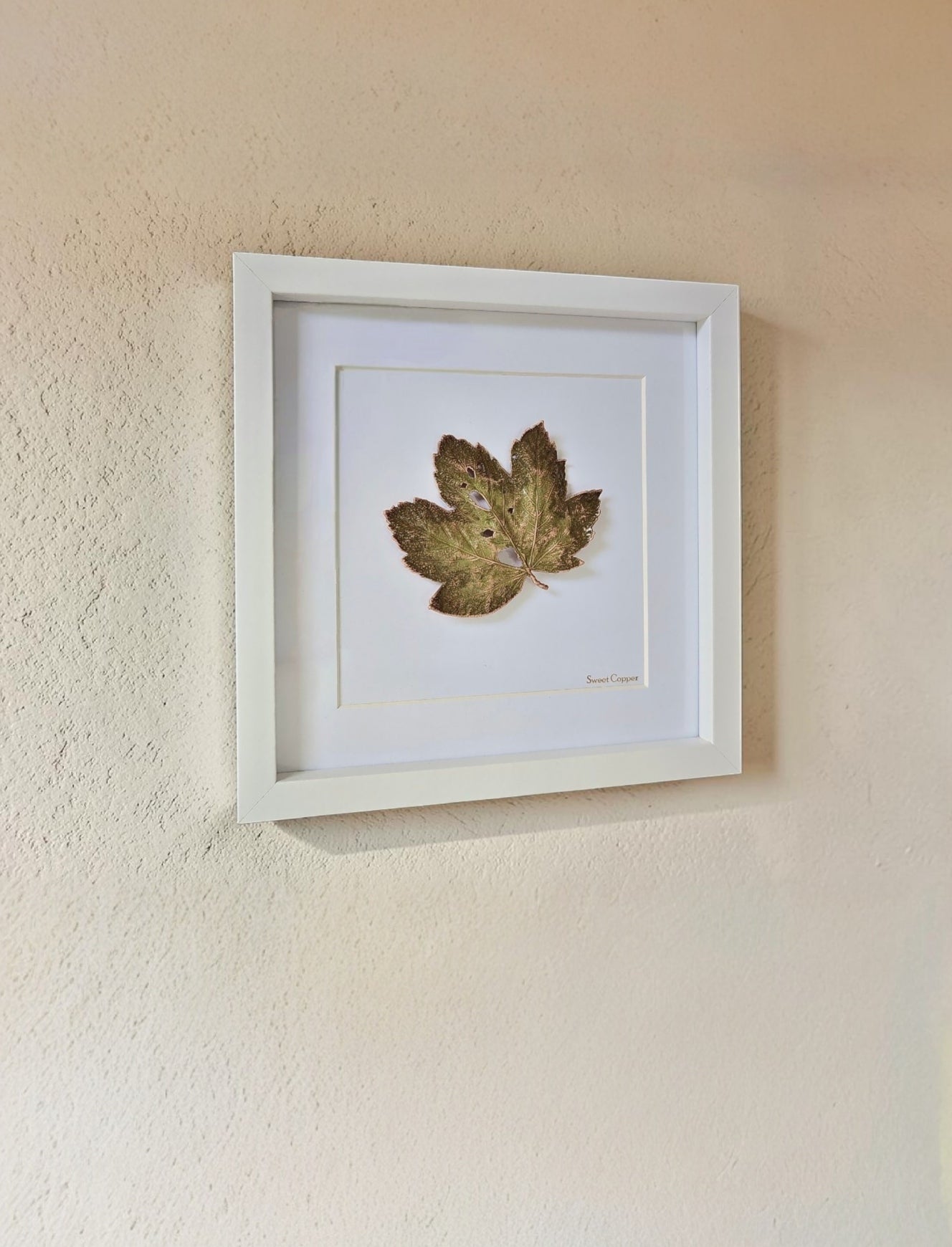 Maple Leaf Wall Art – Moss Olive Patina | WA001
