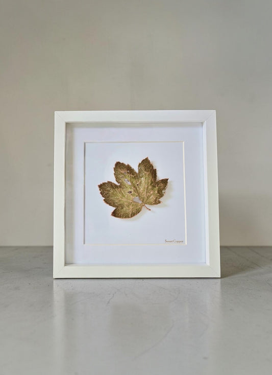 Maple Leaf Wall Art – Moss Olive Patina | WA001