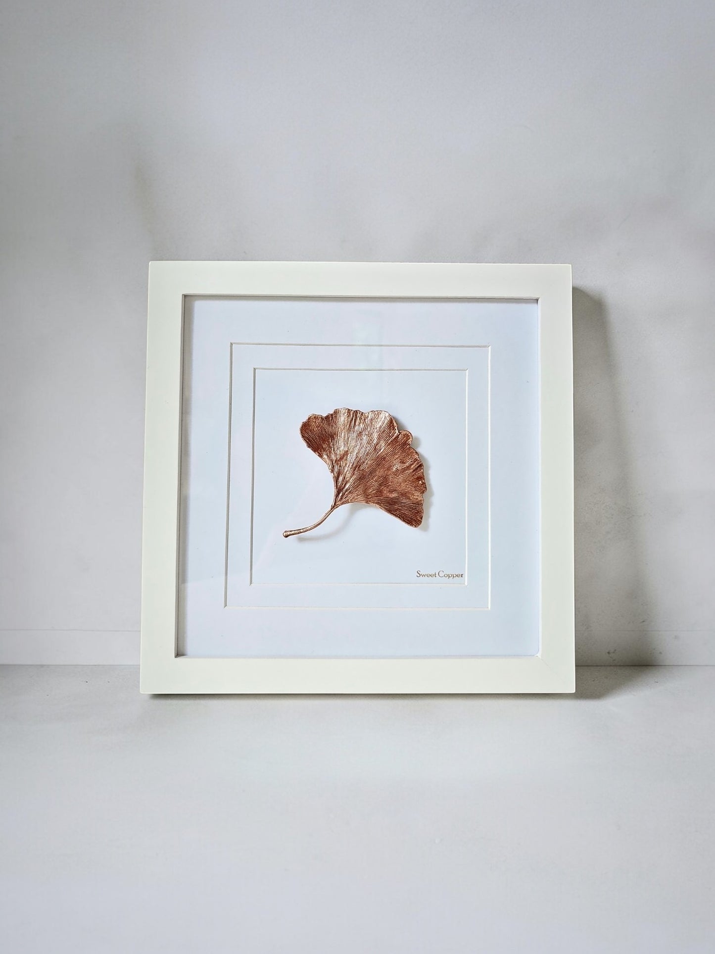 Ginkgo Biloba Leaf – Coffee Patina – Wall Art | WA008
