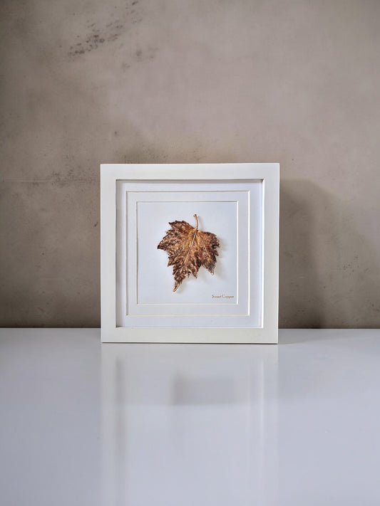 Birch Leaf – Coffee Patina – Wall Art | WA011