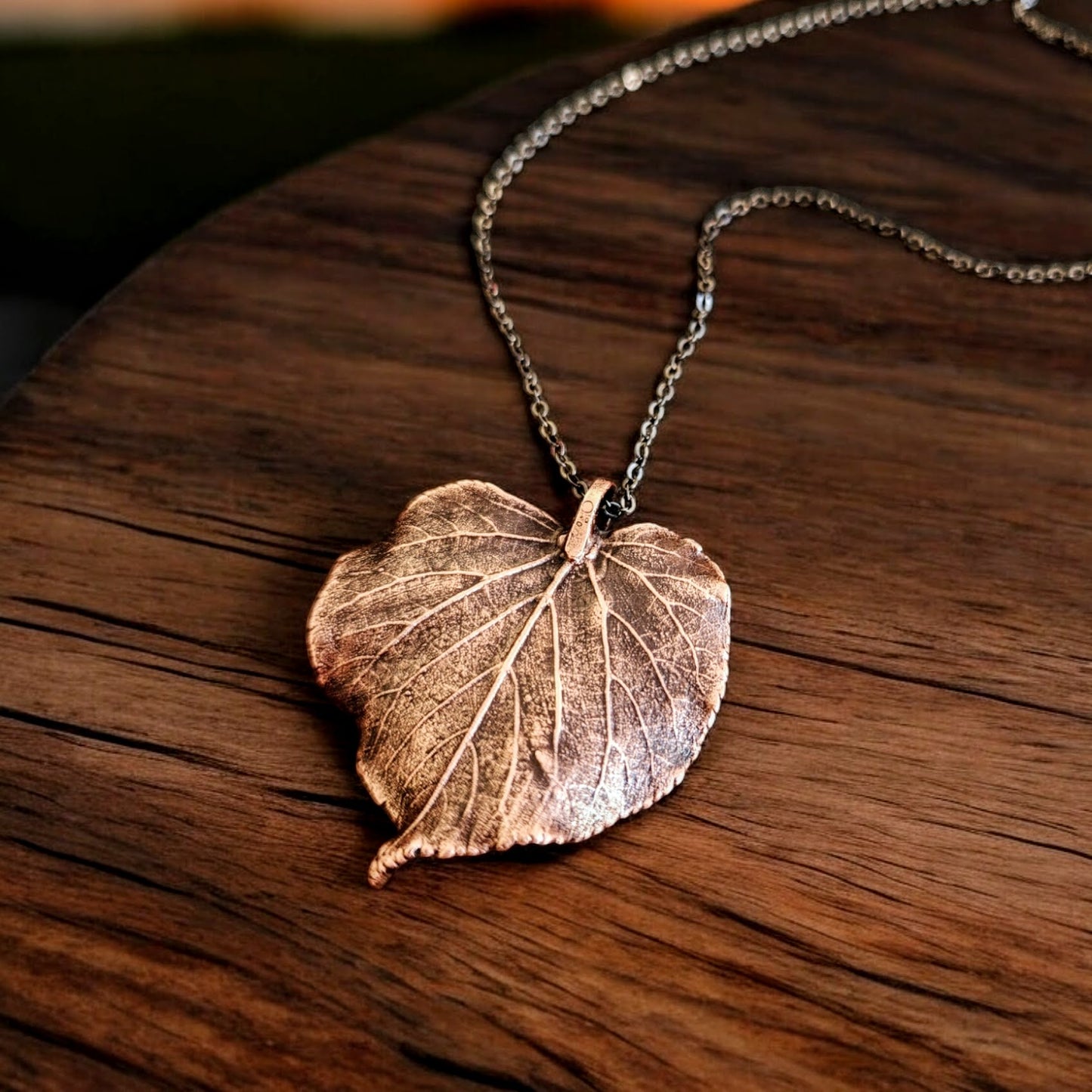 Copper Pendant “Golden Linden”