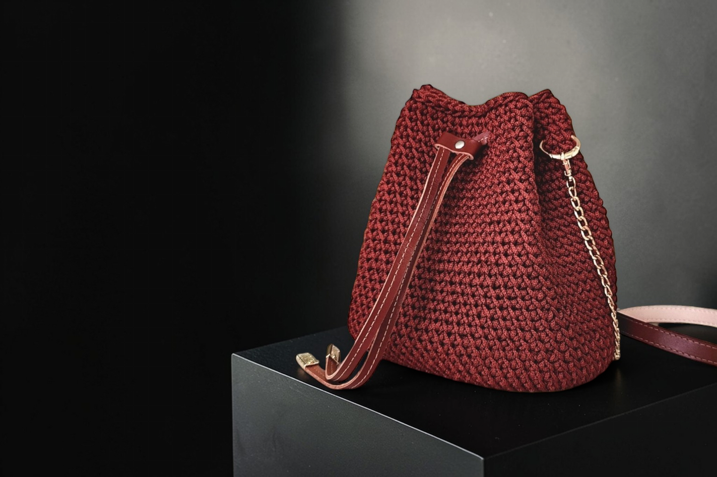 Cardamom Bucket Bag in Polyester Cord — Sweet Copper